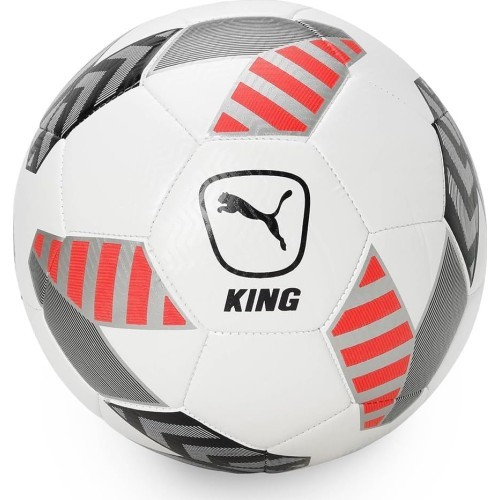 Puma King Ball Football White Grey Red 083997 02