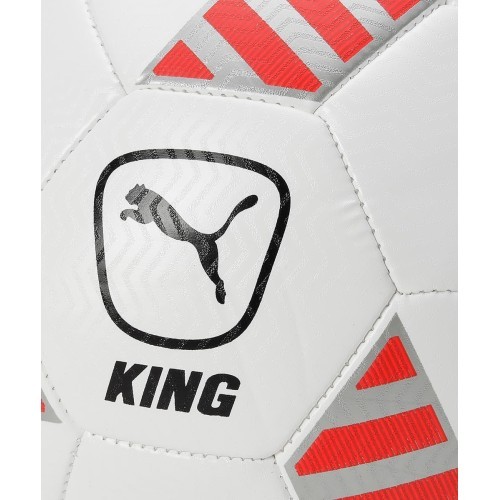 Puma King Ball Football White Grey Red 083997 02