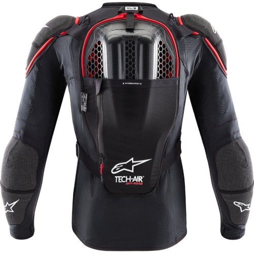 Oro pagalvės liemenė Alpinestars Tech-Air Off-Road System, juoda/raudona
