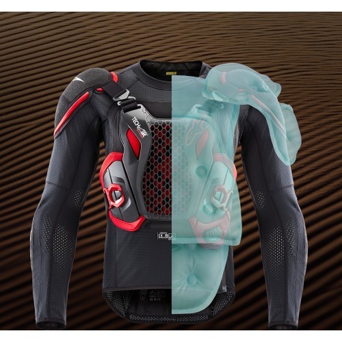 Oro pagalvės liemenė Alpinestars Tech-Air Off-Road System, juoda/raudona