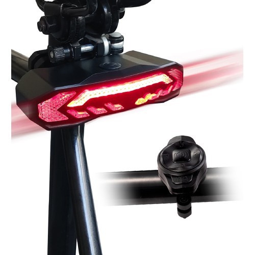 Rear Bike Light w/ Alarm & Turn Signals inSPORTline Suryah