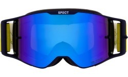 Очки для мотокросса Red Bull Spect Torp, матовые синие, синие зеркальные линзы
