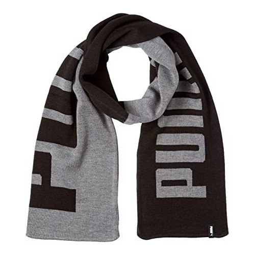 Puma Šalikas Knit Scarf Black Grey 054057 01