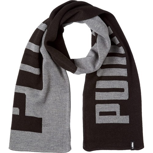 Puma Šalikas Knit Scarf Black Grey 054057 01