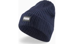 Шапка Puma Ribbed Classic Cuff Beanie, синяя 024038 02