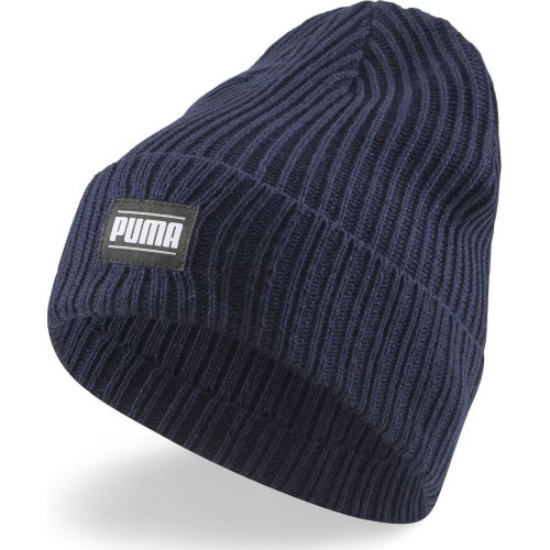Шапка Puma Ribbed Classic Cuff Beanie, синяя 024038 02