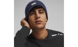 Шапка Puma Ribbed Classic Cuff Beanie, синяя 024038 02