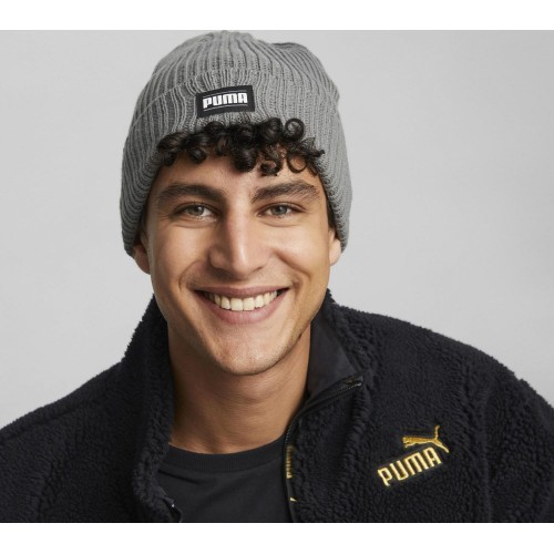 Puma Ribbed Classic Cuff Beanie Grey 024038 03