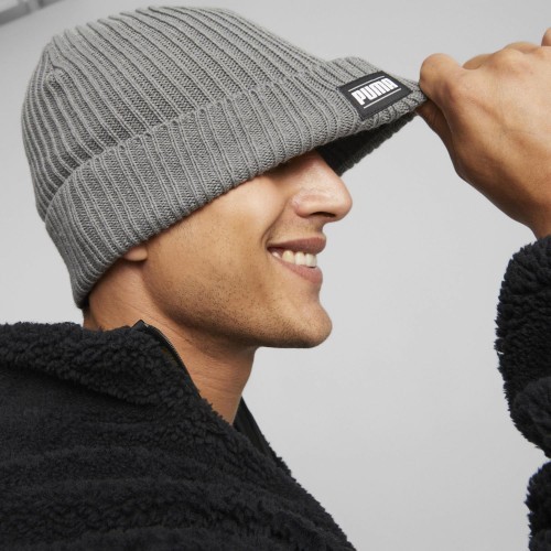 Puma Ribbed Classic Cuff Beanie Grey 024038 03