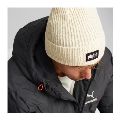 Шапка Puma Ribbed Classic Cuff Beanie, белая 024038 04