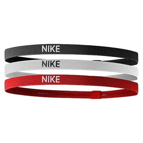 Nike Galvos Juosta Elastic Headbands 2.0 3P White Black Red N1004529 083
