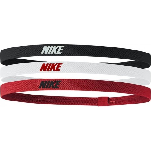 Nike Galvos Juosta Elastic Headbands 2.0 3P White Black Red N1004529 083