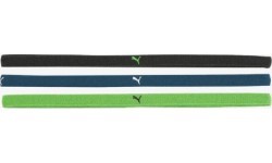 Puma AT Sportbands Womens Pack Headband Black Blue Green 053491 07
