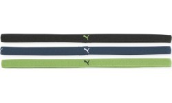 Повязка на голову Puma AT Sportbands Womens Pack чёрная синяя зелёная 053491 07