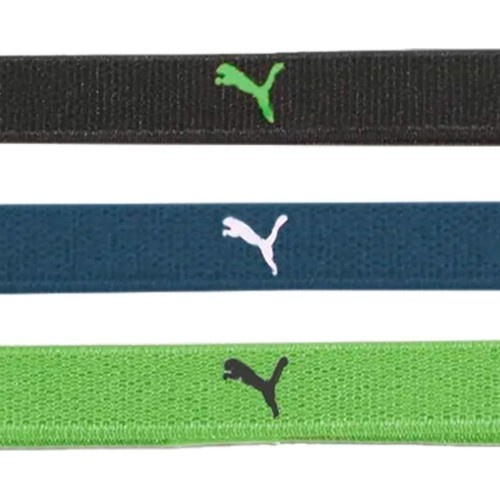 Puma AT Sportbands Womens Pack Headband Black Blue Green 053491 07