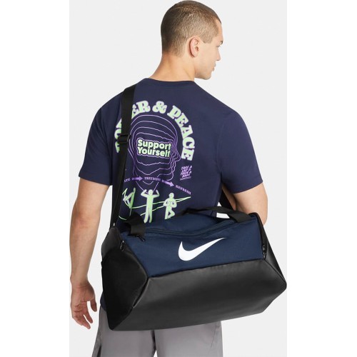 Спортивная сумка Nike Brasilia S Duff-9.5 синяя DM3976 410