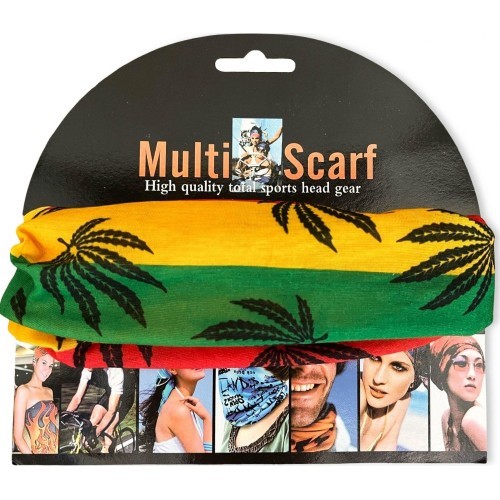 Denim House Multifunctional Head and Neck Tube Yellow Green Red DH1012