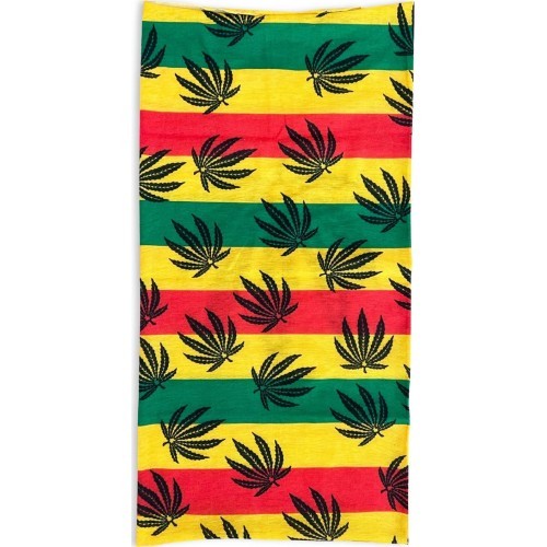 Многофункциональная бандана на голову и шею Denim House Yellow Green Red DH1012
