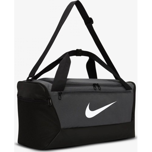 Nike Brasilia S Duff-9.5 Sports Duffel Bag Grey DM3976 026