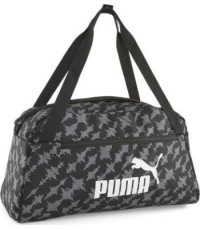 Puma Phase AOP Sports Bag Grey Black 079950 01