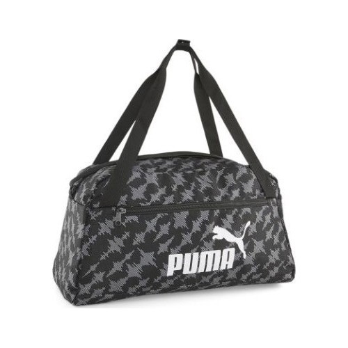 Puma Phase AOP Sports Bag Grey Black 079950 01