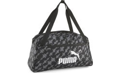 Puma Phase AOP Sports Bag Grey Black 079950 01