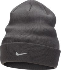 Детская шапка Nike K Nk Peak Beanie Sc Swsh серая FB6492 068