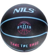 Krepšinio kamuolys NILS NPK271 Buzzer, juodas, 7 dydis