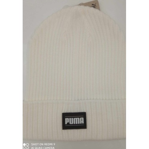 Puma Ribbed Classic Cuff Beanie White 024038 06