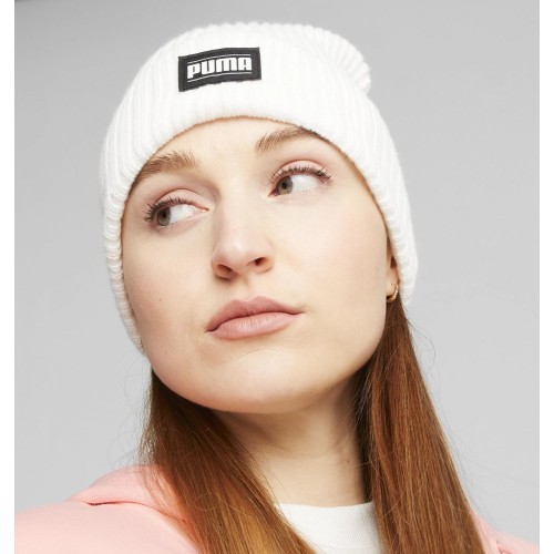 Puma Ribbed Classic Cuff Beanie White 024038 06