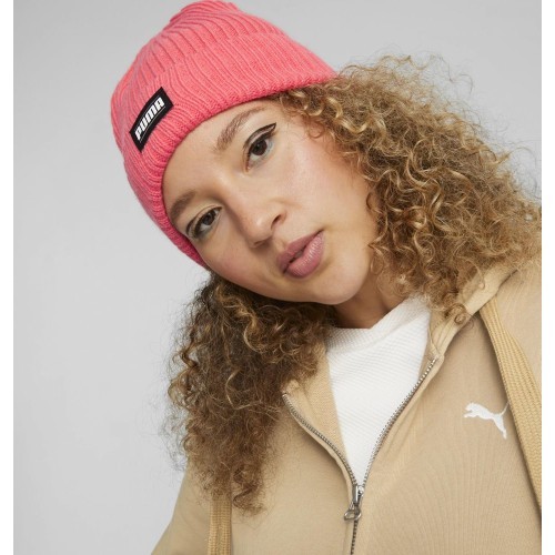 Шапка Puma Ribbed Classic Cuff Beanie розовая 024038 08