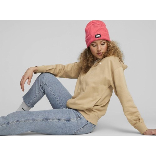 Шапка Puma Ribbed Classic Cuff Beanie розовая 024038 08