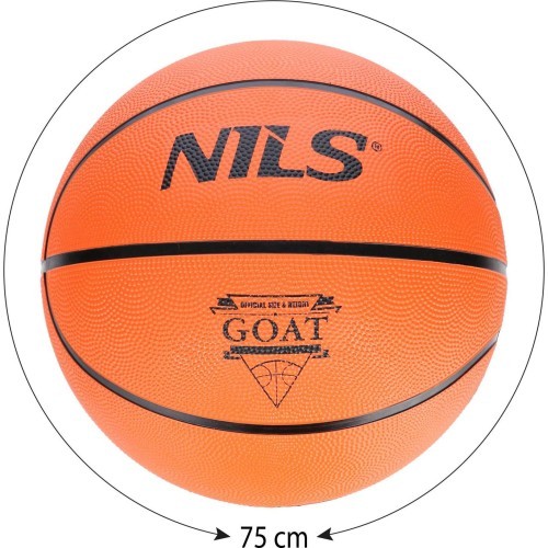 Баскетбольный мяч Nils GOAT NPK272, оранжевый, размер 7