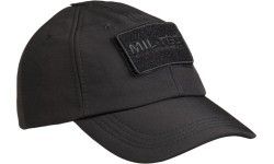 BLACK SOFTSHELL BASEBALL CAP