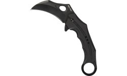Vienarankis peilis „Karambit" su juoda G10 rankena
