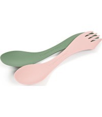 Spork M BIO 2-pack green/pink