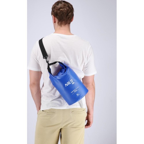 Nils Camp NC1703 vandeniui atsparus krepšys, mėlynas, 5 l
