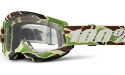 Motocross Goggles 100% Strata 2 New - War camo, clear plexi
