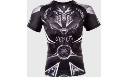 Рашгард Venum Gladiator 3.0, короткий рукав, чёрно-белый