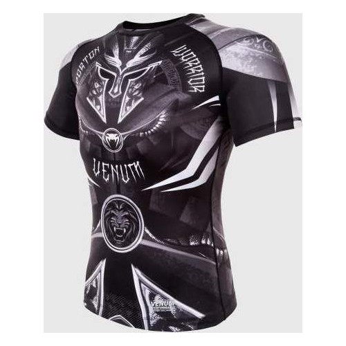Venum Gladiator 3.0 marškinėliai (rashguard), trumpomis rankovėmis, juodi/balti