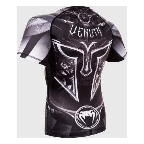 Venum Gladiator 3.0 marškinėliai (rashguard), trumpomis rankovėmis, juodi/balti