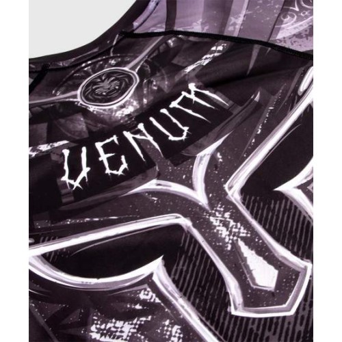 Venum Gladiator 3.0 marškinėliai (rashguard), trumpomis rankovėmis, juodi/balti