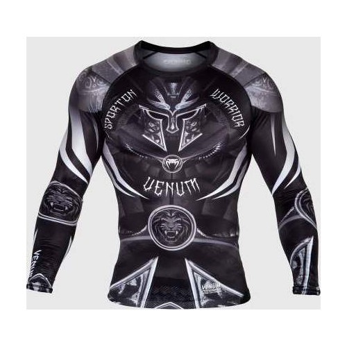 Venum Gladiator 3.0 Rashguard - Long Sleeves - Black/White