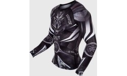 Marškinėliai Venum Gladiator 3.0 Rashguard ilgomis rankovėmis, juodi/balti