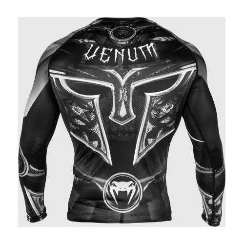 Рашгард Venum Gladiator 3.0 с длинным рукавом, чёрно-белый