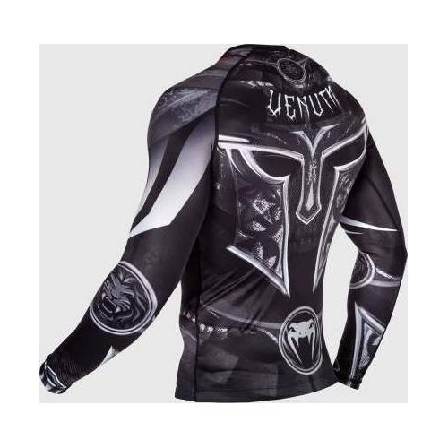 Venum Gladiator 3.0 Rashguard - Long Sleeves - Black/White