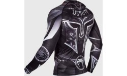 Marškinėliai Venum Gladiator 3.0 Rashguard ilgomis rankovėmis, juodi/balti