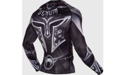 Marškinėliai Venum Gladiator 3.0 Rashguard ilgomis rankovėmis, juodi/balti