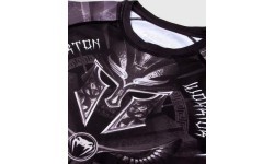 Marškinėliai Venum Gladiator 3.0 Rashguard ilgomis rankovėmis, juodi/balti