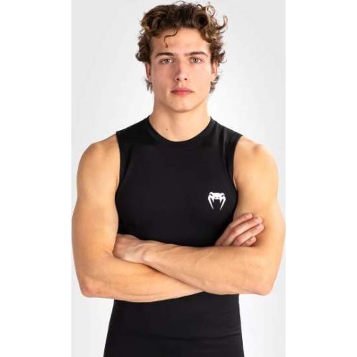 Venum Contender vyriškas berankovis marškinėliai Rashguard, juoda/balta